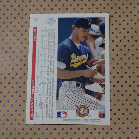 Doug Henry #43 Baseball Card - Picture 2 of 2